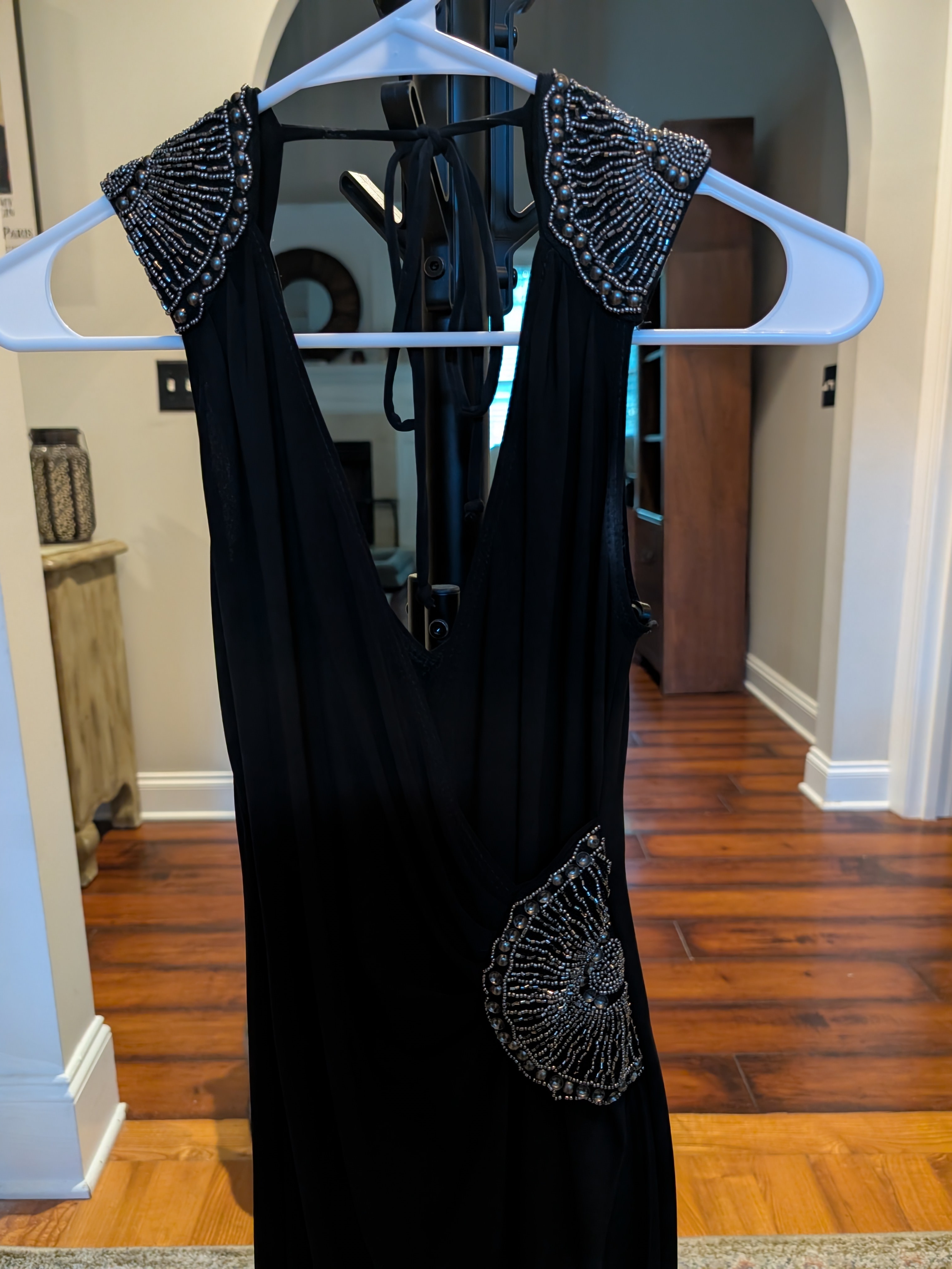 Frederick's Of Hollywood Black Beaded Evening Dress — image 2 of 6